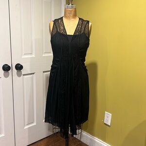 BCBG Black Lace Dress Size XS